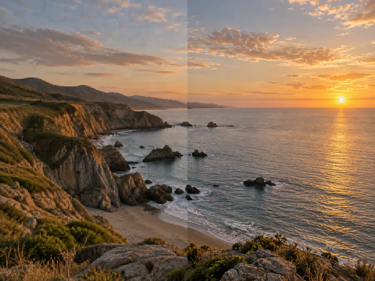 AI photo enhancement results for digital art & poster prints