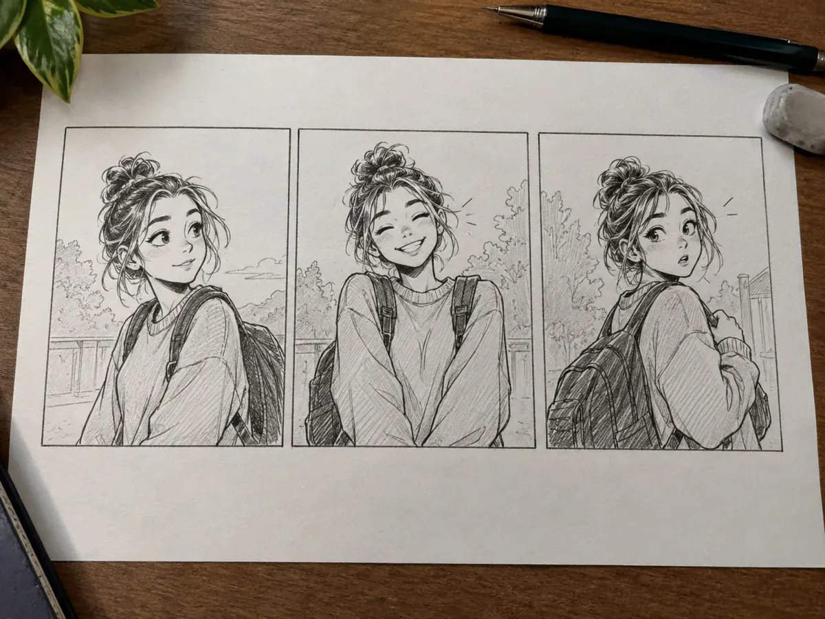 Example result for comic and storyboard artists